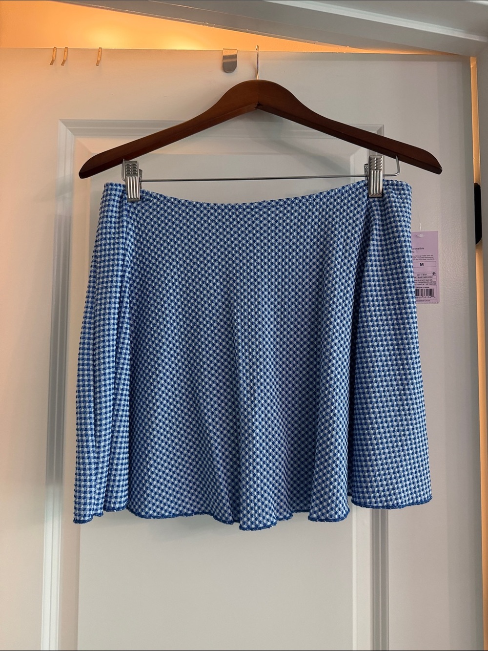 Target Blue Gingham Mini Skirt